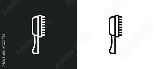 primp icon isolated in white and black colors. primp outline vector icon from hygiene collection for web, mobile apps and ui.