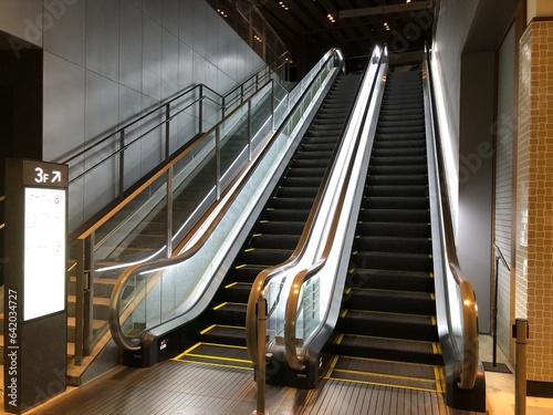 渋谷スクランブルスクエア　エスカレーター