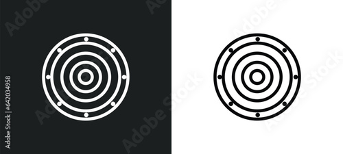 industrial tread icon isolated in white and black colors. industrial tread outline vector icon from industry collection for web, mobile apps and ui.