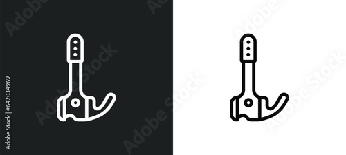 construction tool icon isolated in white and black colors. construction tool outline vector icon from industry collection for web, mobile apps and ui.