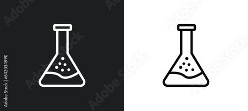 chemical icon isolated in white and black colors. chemical outline vector icon from industry collection for web  mobile apps and ui.