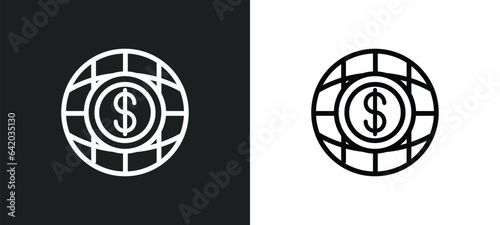 finances icon isolated in white and black colors. finances outline vector icon from insurance collection for web, mobile apps and ui.
