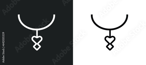locket icon isolated in white and black colors. locket outline vector icon from jewelry collection for web, mobile apps and ui.