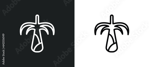 lemongrass icon isolated in white and black colors. lemongrass outline vector icon from nature collection for web, mobile apps and ui.