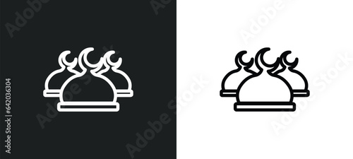abrahamic icon isolated in white and black colors. abrahamic outline vector icon from religion collection for web, mobile apps and ui. photo