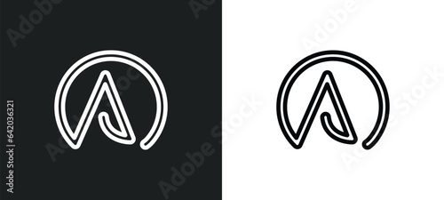 atheism icon isolated in white and black colors. atheism outline vector icon from religion collection for web, mobile apps and ui.