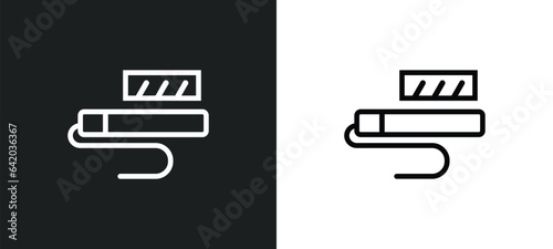 tefilin icon isolated in white and black colors. tefilin outline vector icon from religion collection for web, mobile apps and ui.