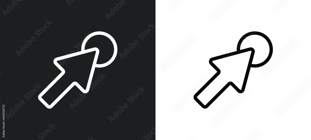mouse cursor icon isolated in white and black colors. mouse cursor outline vector icon from user interface collection for web, mobile apps and ui. mouse cursor icon isolated in white and black colors. mouse cursor outline vector icon from user interface collection for web, mobile apps and ui.