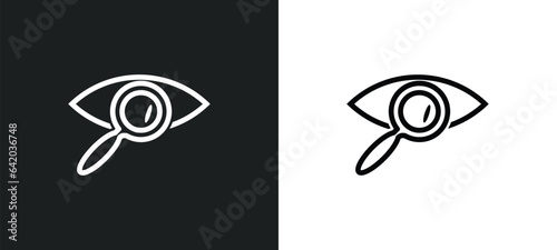 viewer icon isolated in white and black colors. viewer outline vector icon from user interface collection for web, mobile apps and ui.