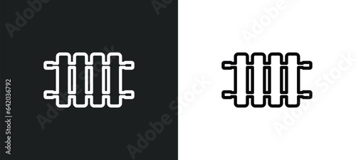 heater icon isolated in white and black colors. heater outline vector icon from winter collection for web, mobile apps and ui.