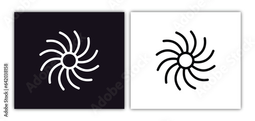 milky way icon isolated in white and black colors. milky way outline vector icon from astronomy collection for web, mobile apps and ui.