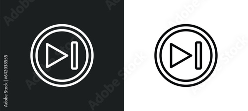 music player icon isolated in white and black colors. music player outline vector icon from electronic devices collection for web, mobile apps and ui.