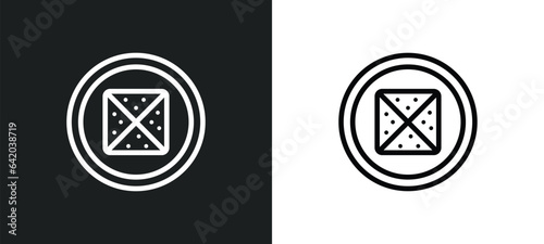 dongpo pork icon isolated in white and black colors. dongpo pork outline vector icon from food and restaurant collection for web, mobile apps and ui. photo