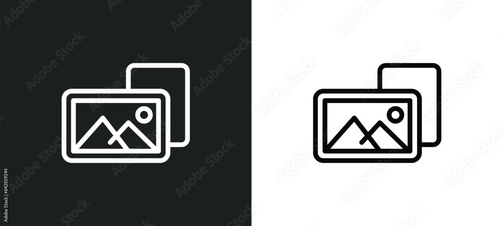 foto icon isolated in white and black colors. foto outline vector icon from shapes collection for web, mobile apps and ui. foto icon isolated in white and black colors. foto outline vector icon from shapes collection for web, mobile apps and ui.