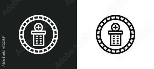 hospital icon isolated in white and black colors. hospital outline vector icon from signs collection for web, mobile apps and ui.