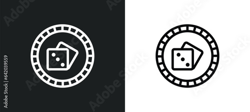 gambling icon isolated in white and black colors. gambling outline vector icon from signs collection for web, mobile apps and ui.