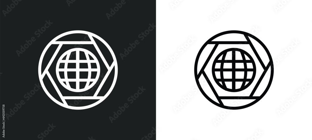 grid world icon isolated in white and black colors. grid world outline vector icon from signs collection for web, mobile apps and ui. grid world icon isolated in white and black colors. grid world outline vector icon from signs collection for web, mobile apps and ui.
