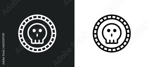 death icon isolated in white and black colors. death outline vector icon from signs collection for web, mobile apps and ui.