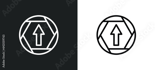 up icon isolated in white and black colors. up outline vector icon from signs collection for web, mobile apps and ui.