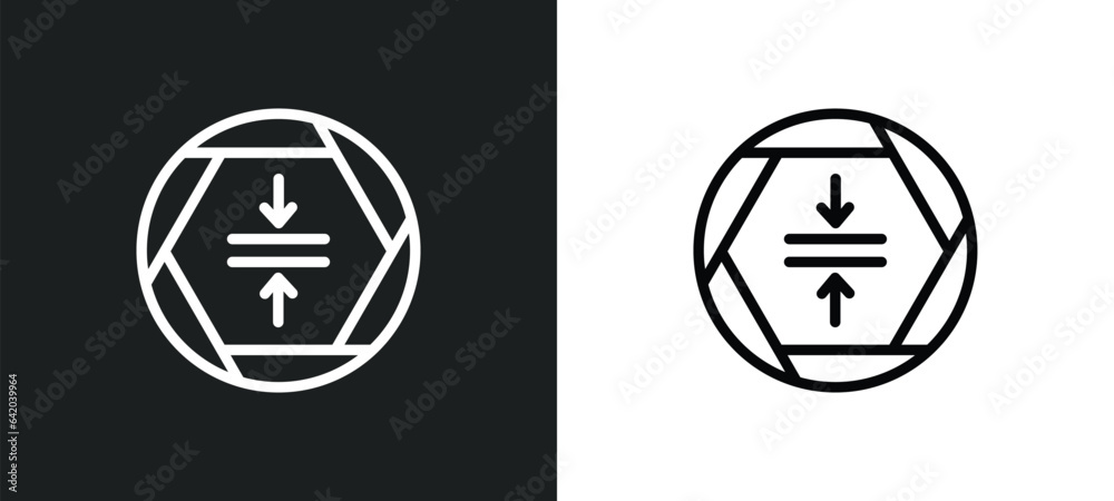 alignment icon isolated in white and black colors. alignment outline vector icon from signs collection for web, mobile apps and ui.