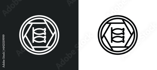koinobori icon isolated in white and black colors. koinobori outline vector icon from signs collection for web, mobile apps and ui.