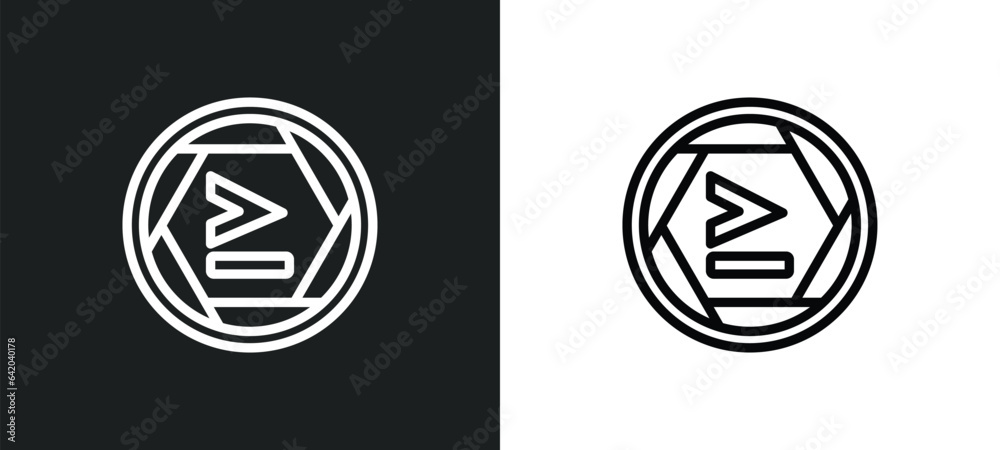 is greater than icon isolated in white and black colors. is greater than outline vector icon from signs collection for web, mobile apps and ui.