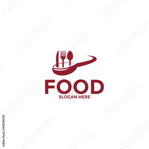 Food logo vector, creative food logo design template