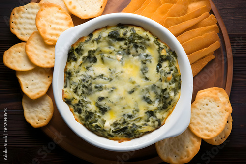 Baked Spinach and Artichoke Dip, creamy appetizer