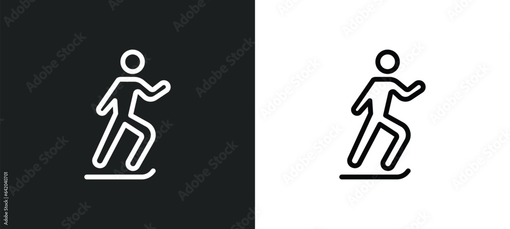skater icon isolated in white and black colors. skater outline vector icon from user collection for web, mobile apps and ui. skater icon isolated in white and black colors. skater outline vector icon from user collection for web, mobile apps and ui.
