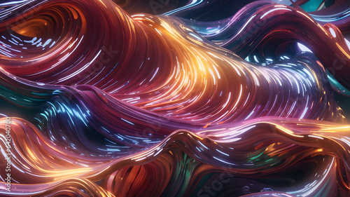 colorful wave illustration