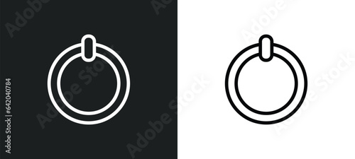 activated icon isolated in white and black colors. activated outline vector icon from user interface collection for web, mobile apps and ui.