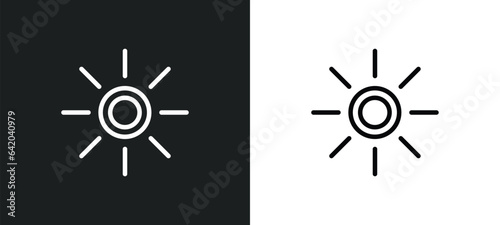 daytime icon isolated in white and black colors. daytime outline vector icon from weather collection for web, mobile apps and ui.