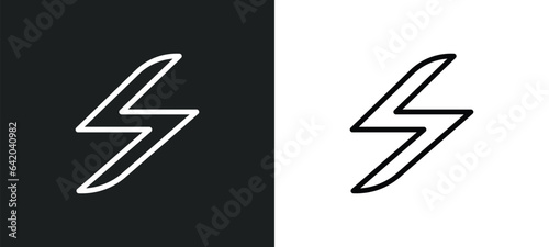 bolt icon isolated in white and black colors. bolt outline vector icon from weather collection for web, mobile apps and ui.