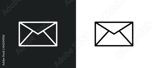message closed envelope icon isolated in white and black colors. message closed envelope outline vector icon from web collection for web, mobile apps and ui.