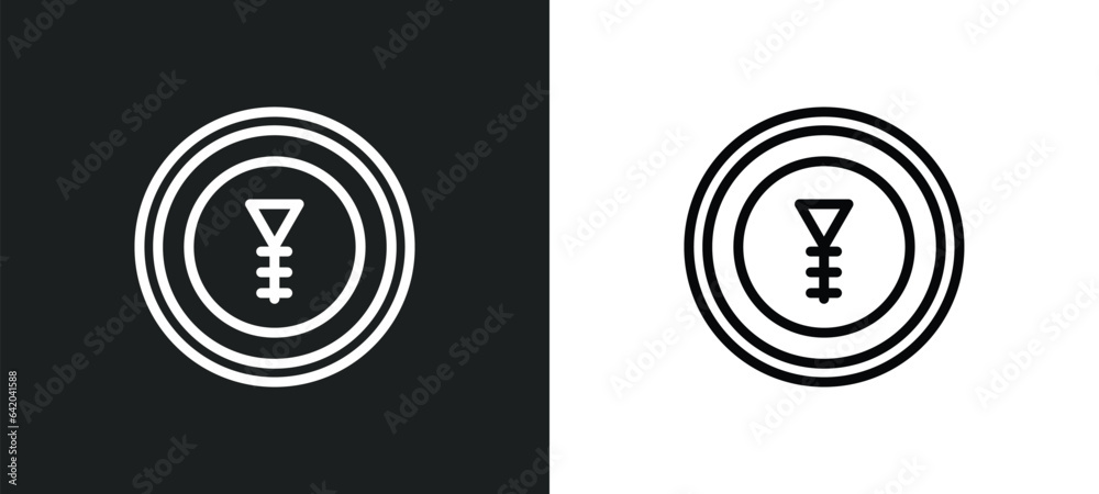 soapstone icon isolated in white and black colors. soapstone outline vector icon from zodiac collection for web, mobile apps and ui.