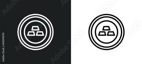 gold icon isolated in white and black colors. gold outline vector icon from zodiac collection for web, mobile apps and ui.