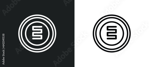 toughness icon isolated in white and black colors. toughness outline vector icon from zodiac collection for web, mobile apps and ui.