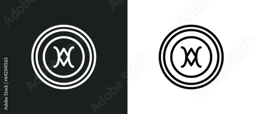 still icon isolated in white and black colors. still outline vector icon from zodiac collection for web, mobile apps and ui.