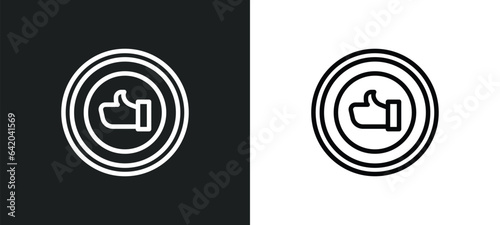 good luck icon isolated in white and black colors. good luck outline vector icon from zodiac collection for web, mobile apps and ui.