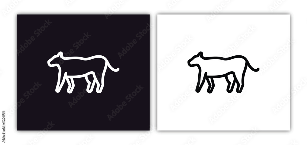 jaguar icon isolated in white and black colors. jaguar outline vector icon from animals collection for web, mobile apps and ui.