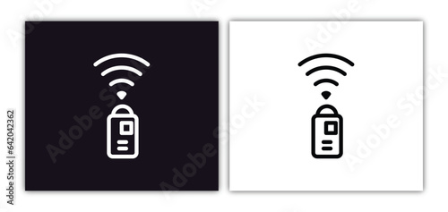 infrared icon isolated in white and black colors. infrared outline vector icon from artificial intellegence collection for web, mobile apps and ui.