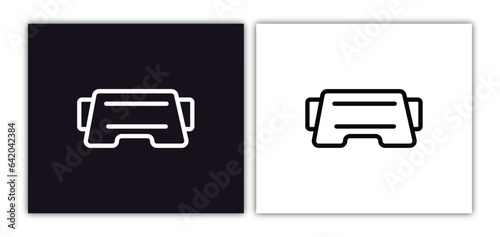 oculus rift icon isolated in white and black colors. oculus rift outline vector icon from artificial intellegence collection for web, mobile apps and ui.