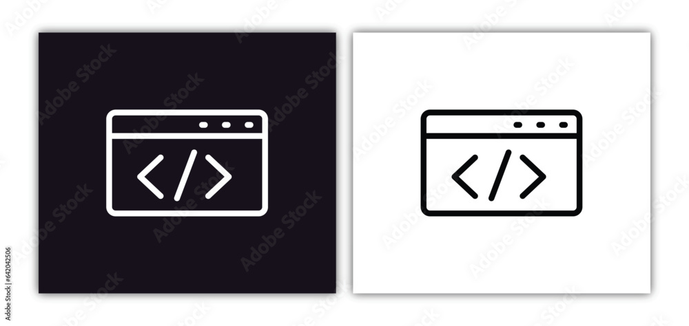 code icon isolated in white and black colors. code outline vector icon from artificial intelligence collection for web, mobile apps and ui. code icon isolated in white and black colors. code outline vector icon from artificial intelligence collection for web, mobile apps and ui.
