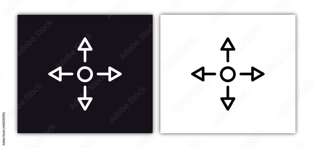 control icon isolated in white and black colors. control outline vector icon from augmented reality collection for web, mobile apps and ui.