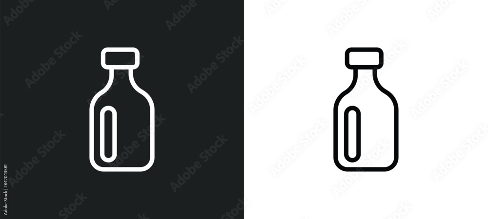 milk brick icon isolated in white and black colors. milk brick outline vector icon from bistro and restaurant collection for web, mobile apps and ui. milk brick icon isolated in white and black colors. milk brick outline vector icon from bistro and restaurant collection for web, mobile apps and ui.