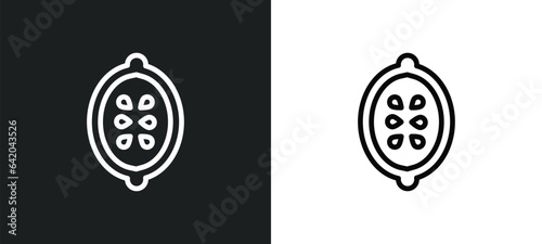 half lemon icon isolated in white and black colors. half lemon outline vector icon from bistro and restaurant collection for web, mobile apps and ui.
