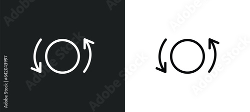 currency exchange icon isolated in white and black colors. currency exchange outline vector icon from business collection for web, mobile apps and ui.
