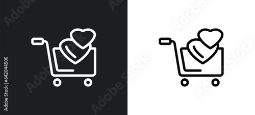 solidarity purchase icon isolated in white and black colors. solidarity purchase outline vector icon from commerce collection for web, mobile apps and ui.