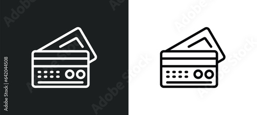 big credit card icon isolated in white and black colors. big credit card outline vector icon from commerce collection for web, mobile apps and ui.