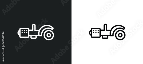 metal saw icon isolated in white and black colors. metal saw outline vector icon from construction and tools collection for web, mobile apps and ui.